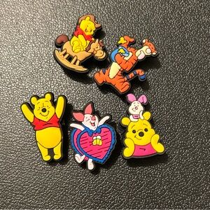Brand New 5 Pack Winnie The Pooh and Friends Shoe Charms